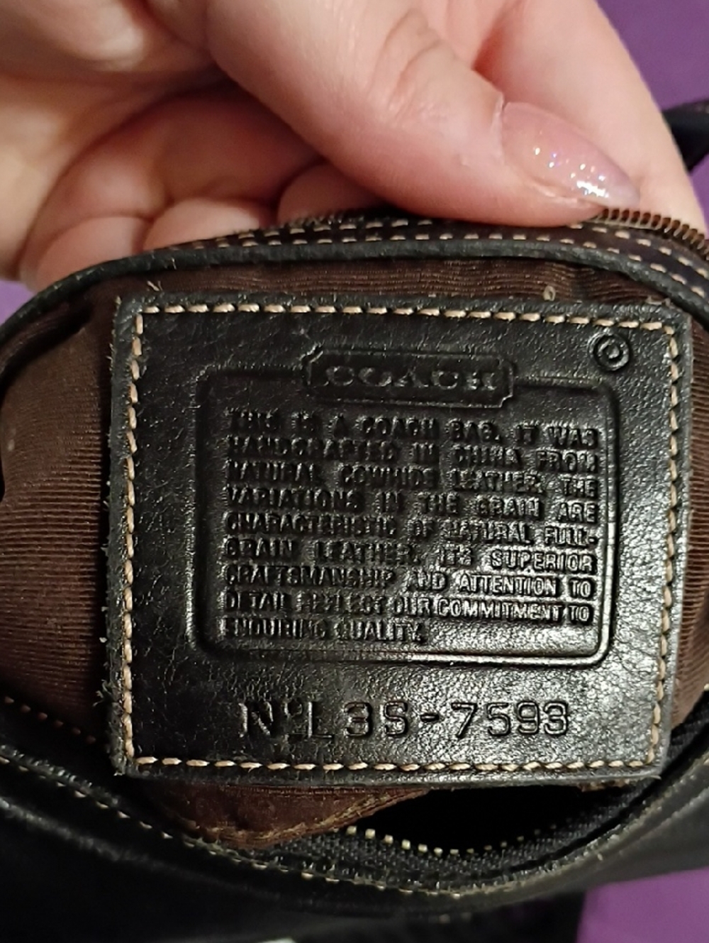 Vintage Coach Soho Black Leather Shoulder Bag with Silver Hardware - Picture 4 of 5